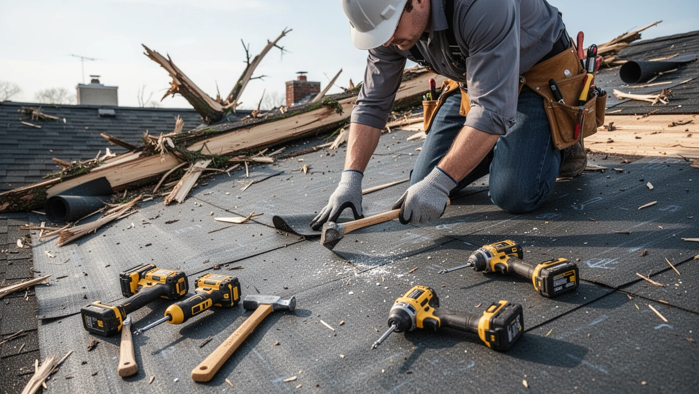 Wind Damage Roof Repair