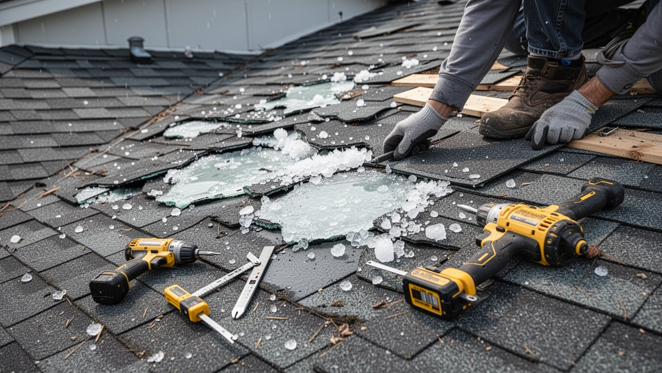 Hail Damage Roof Repair